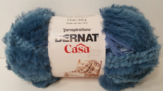 Bernat Casa Yarn, Mineral Blue, 7.9oz, 170y, 6 Super Bulky
