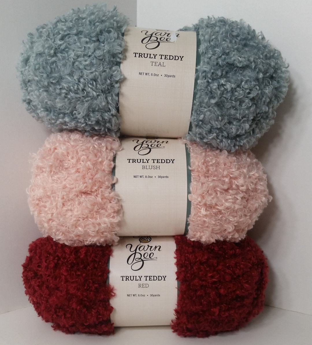 1 Skein 53 Skeins Available From 3 Colors Yarn Bee Truly Teddy, 8oz