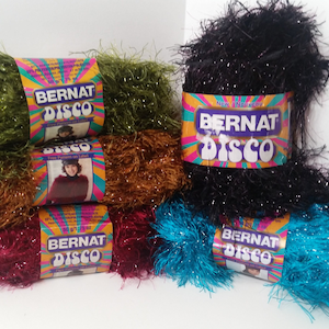 1 Skein (62 Skeins Available in 5 Colors) Bernat Disco Yarn, 1.75oz/50g, approx 52yds/47m, Bulky 5