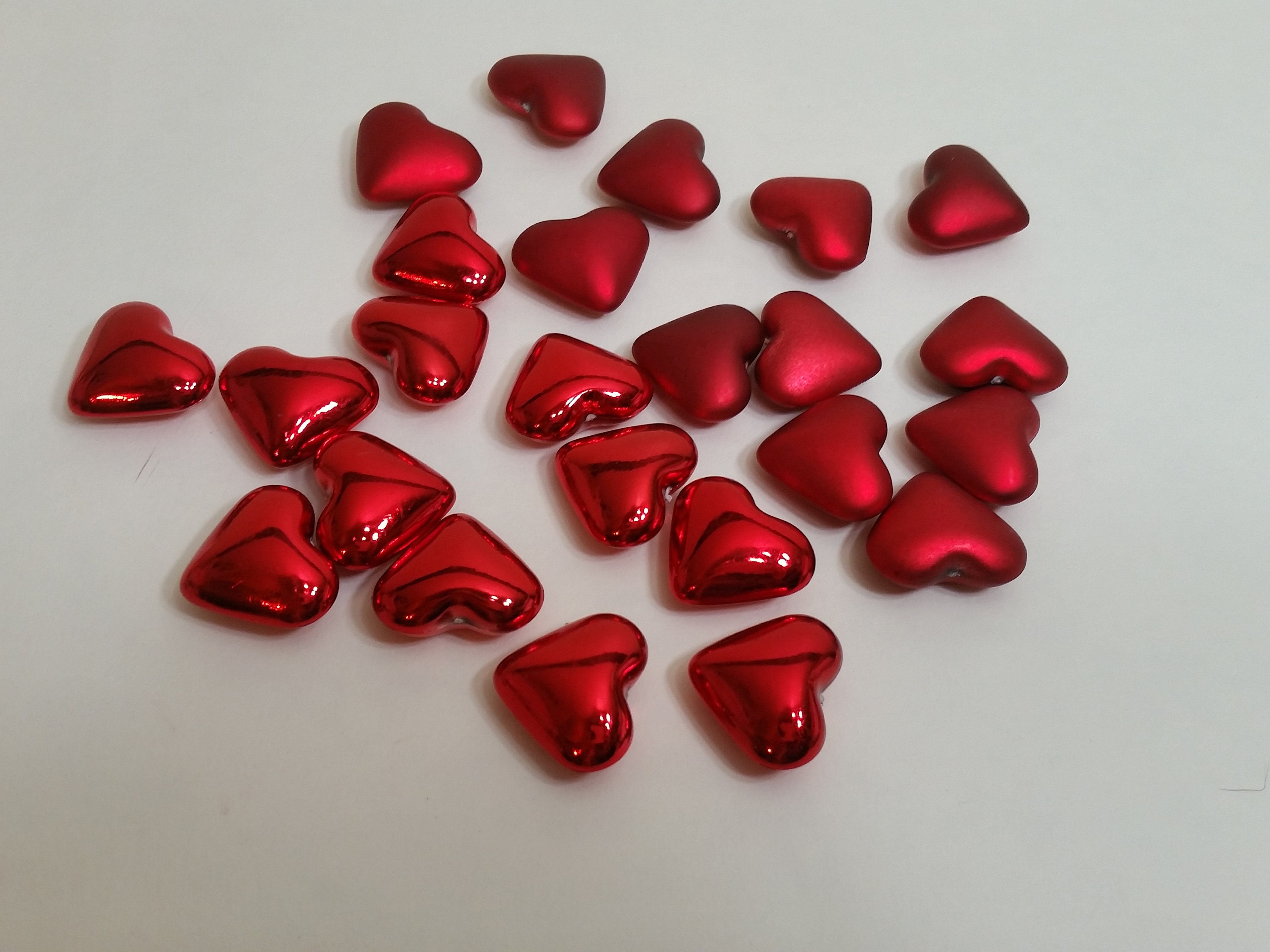 Corazones Acrílicos Kleenes Traumhandel - 100 Unidades De 12mm, Decoración Para Bodas Y Eventos