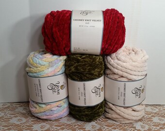 Y*u様 タグ付き未使用新品☆Curve Placket MixテープYarnベ 1 Skein Price Yarn Bee Chunky Knit Velvet Yarn, 2 Colors