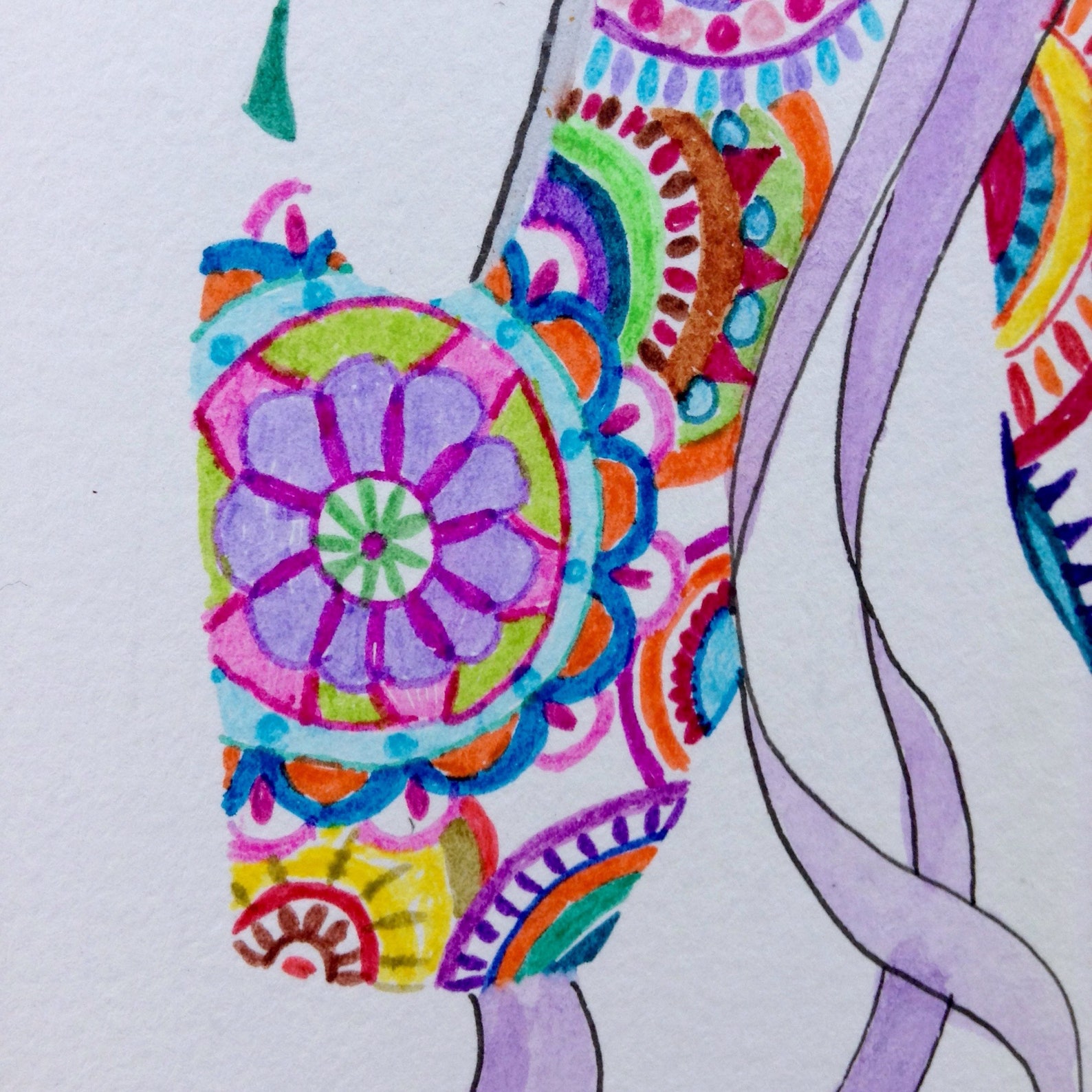 mandala rainbow ballet slippers, intricate mandala, mandala shoes