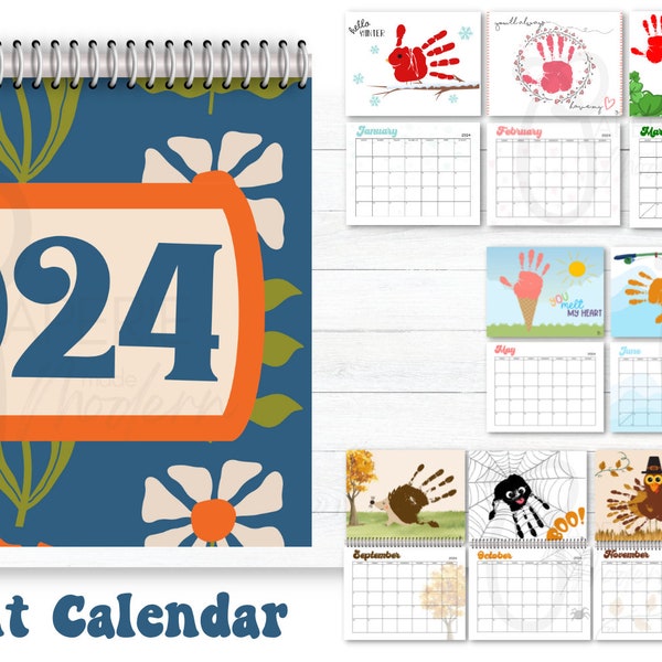 2024 Handprint Calendar Etsy Ireland