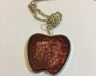 Rode appel ketting | Leraar Gift | Leraar waardering | Leraar sieraden | School kleuren Gift | Einde van het schooljaar Gift | Bedankje geschenk