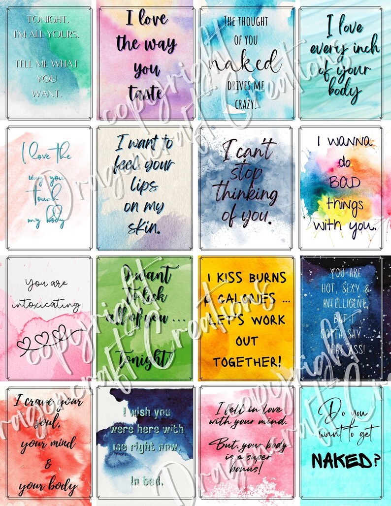 Notes d'amour | Notes de mallette | Notes de déjeuner | Notes pour les amoureux | Notes de la Saint-Valentin | Mini notes d'amour | Cartes d'amour | Notes d'amour pour adultes image 3