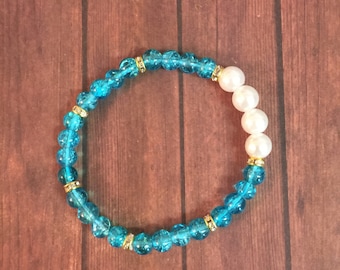 UNC armband | Spel dag sieraden | UNC Tar hakken sieraden | College Fashion | College sieraden | Carolina blauw witte sieraden | Kralen armband