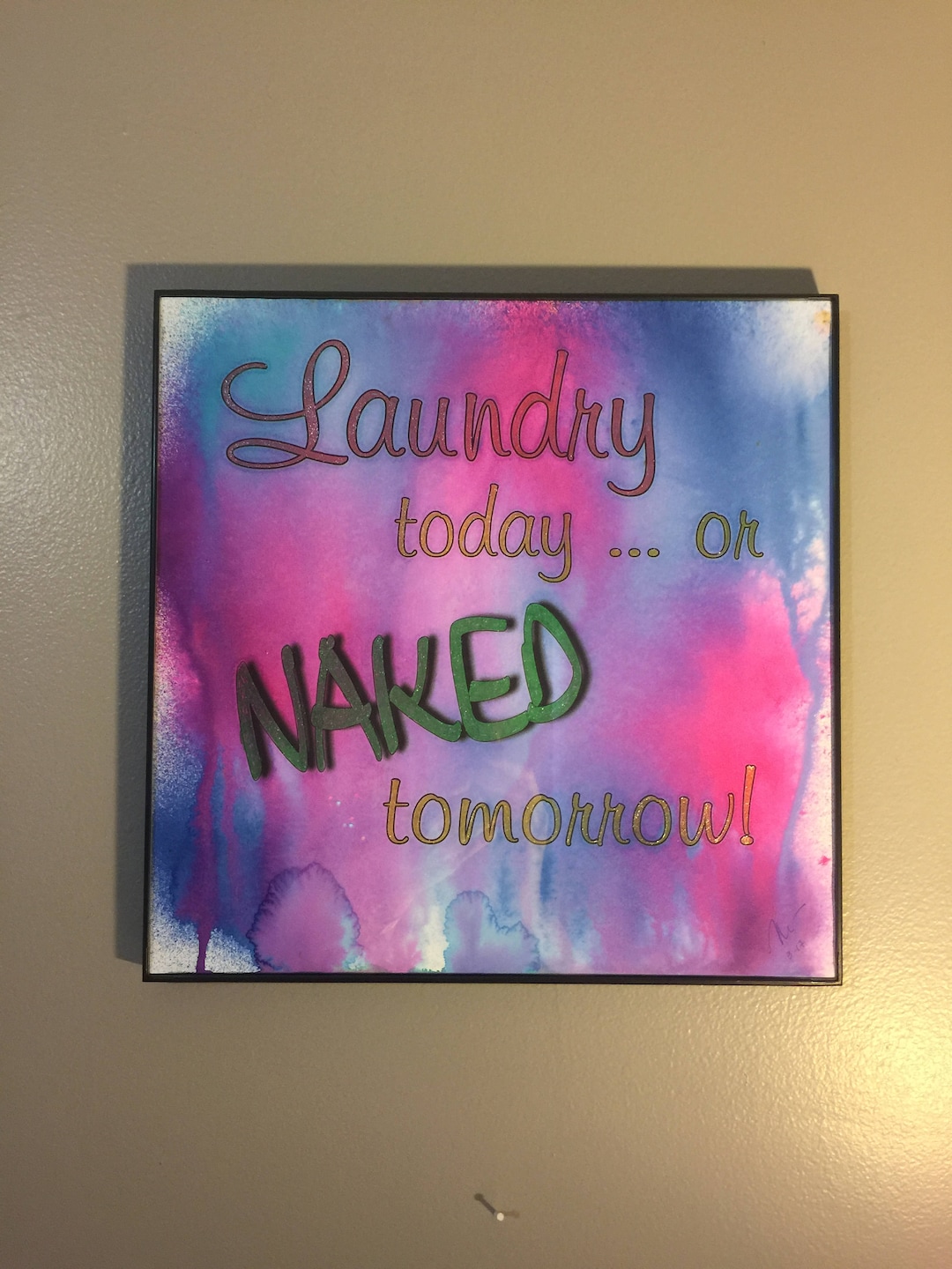 Laundry Room Art // Laundry Room Decor // Laundry Room Decorating // Housewarming Gift // Home