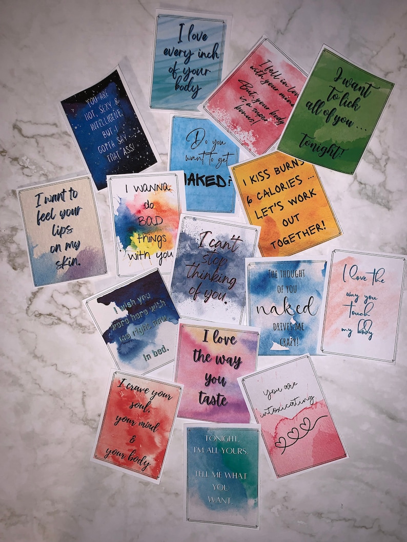 Notes d'amour | Notes de mallette | Notes de déjeuner | Notes pour les amoureux | Notes de la Saint-Valentin | Mini notes d'amour | Cartes d'amour | Notes d'amour pour adultes image 2