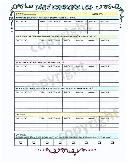 Daily Exercise Chart