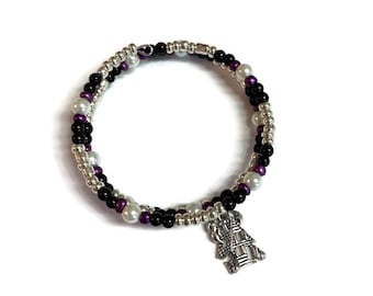 Haunted House Bracelet | Bewitching Baubles  Bracelet for Halloween | Halloween Bracelet |Haunted House Beaded Bracelet | Witch Gift | Pagan