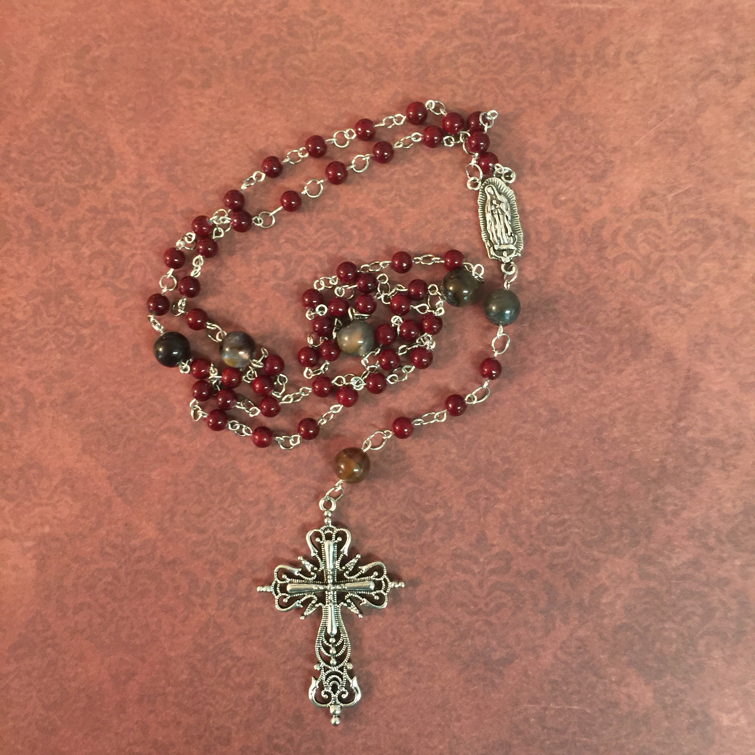 Beaded Rosary Traditional Rosary Rosaries Rosary Beads Etsy