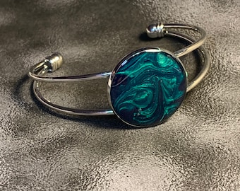 Cuff Bracelet | Painted Bracelet | Boho Jewelry | Unique Gift Idea | Unique Jewelry | Gift for Mom | Gift for Her | Elegant Jewelry