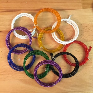 Stackable Bracelets | Football Bracelets | Game Day Fashion | Game Day Jewelry | Beaded Jewelry | College Football Jewelry | Pick Your Color