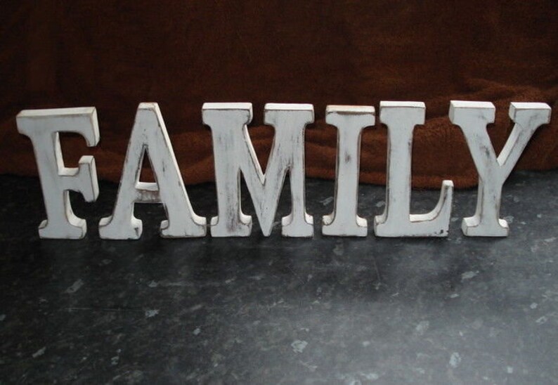 LARGE SHABBY CHIC VINTAGE WHITEWASH WOODEN ANY WORD LETTERS SIGN FREESTANDING LARGE SHABBY CHIC VINTAGE WHITEWASH WOODEN ANY WORD LETTERS SIGN FREESTANDING