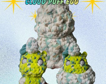 Unicorn and Cloud Puff Egg Pattern