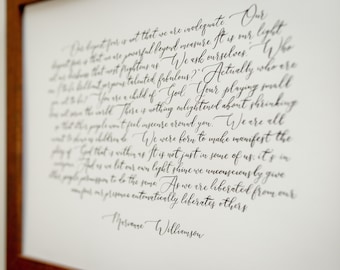 71-90 words / Custom Calligraphy