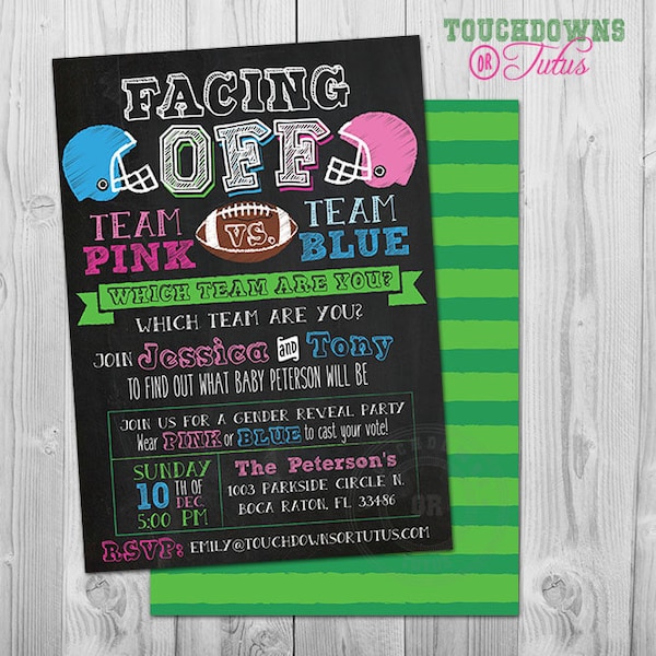 Sport Gender Reveal Etsy