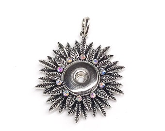 Snap Button Pendant Necklace: DIY Jewelry (18-20 mm)
