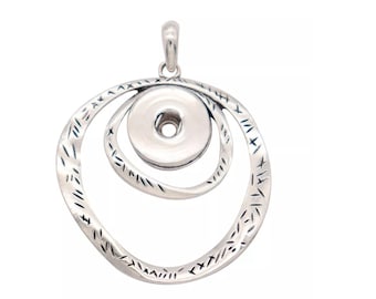 Snap Button Pendant Necklace: DIY Jewelry (18-20 mm)
