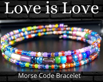 LGBTQ Love Wins Morse Code Moments Bracelet