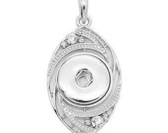 Snap Button Pendant Necklace: DIY Jewelry (18-20 mm)