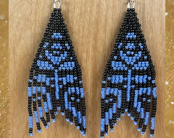 Abstract flower earrings