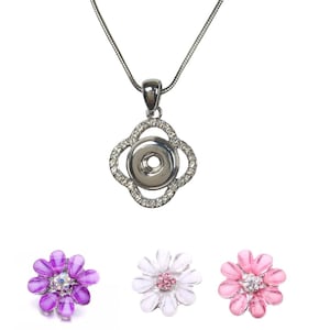 Snap jewelry set,12mm necklace and snaps
