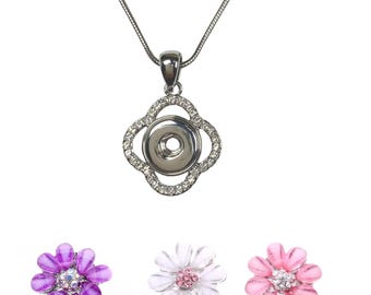 Snap jewelry set,12mm necklace and snaps