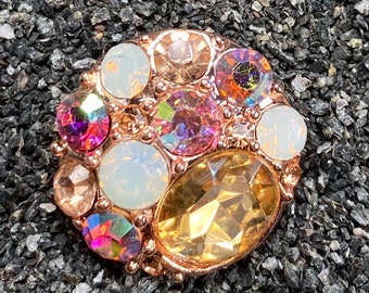 CZ Stone Snap Charm: 18mm-20mm DIY Jewelry