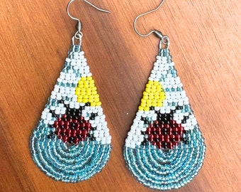 Beaded Ladybug Earrings: Nature Inspired Jewelry