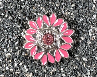 Crystal  Snap Charm,Fits 18-20mm.