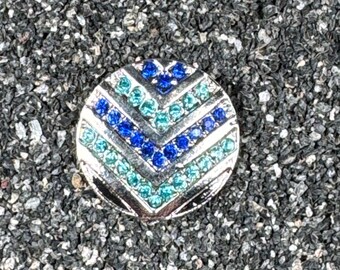 Crystal  Snap Charm,Fits 18-20mm.