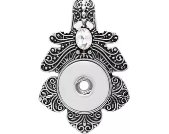 Snap Button Pendant Necklace: DIY Charm Jewelry (18-20 mm)