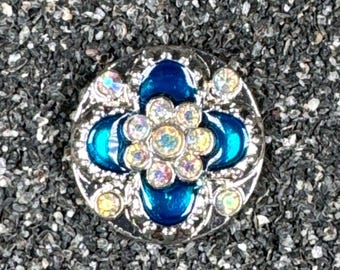 Crystal  Snap Charm,Fits 18-20mm.