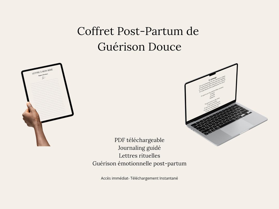 Postpartum Lettering Gentle Postpartum Healing Kit - Downloadable PDF | Guided Journaling ...
