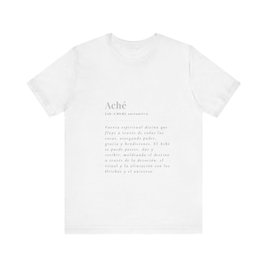 Ache, Español, Orisha Ifa Santeria Yoruba T-Shirt, Unisex Jersey Short Sleeve Tee