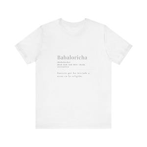 Babaloricha, Español, Orisha Ifa Santeria Yoruba T-Shirt, Unisex Jersey Short Sleeve Tee