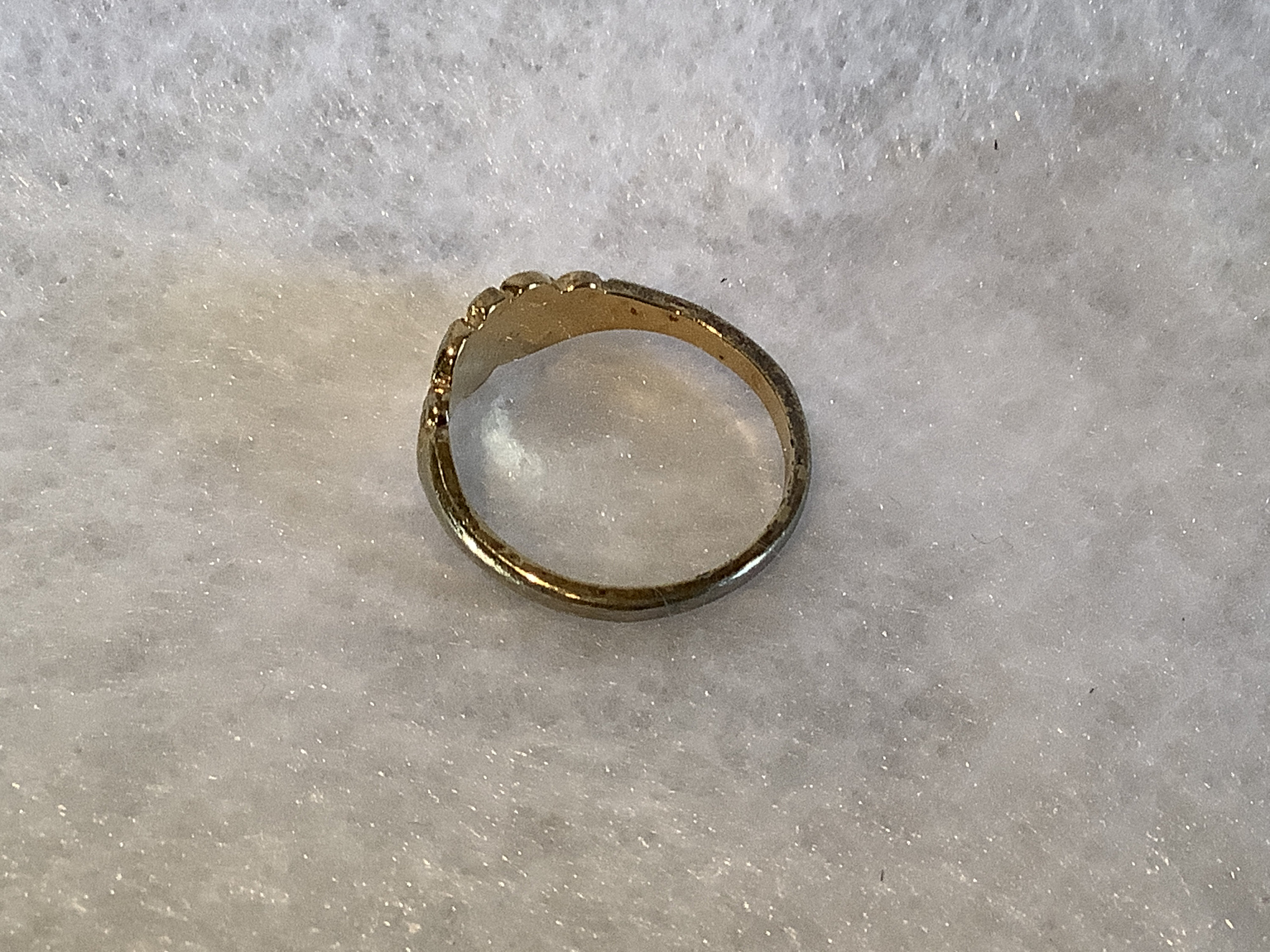 Vintage Seta Gold Plated Cross Ring Size 5 Etsy