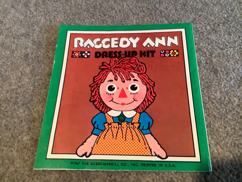 Raggedy Ann Dressup Kit Colorforms Doll Set in Original Box Etsy