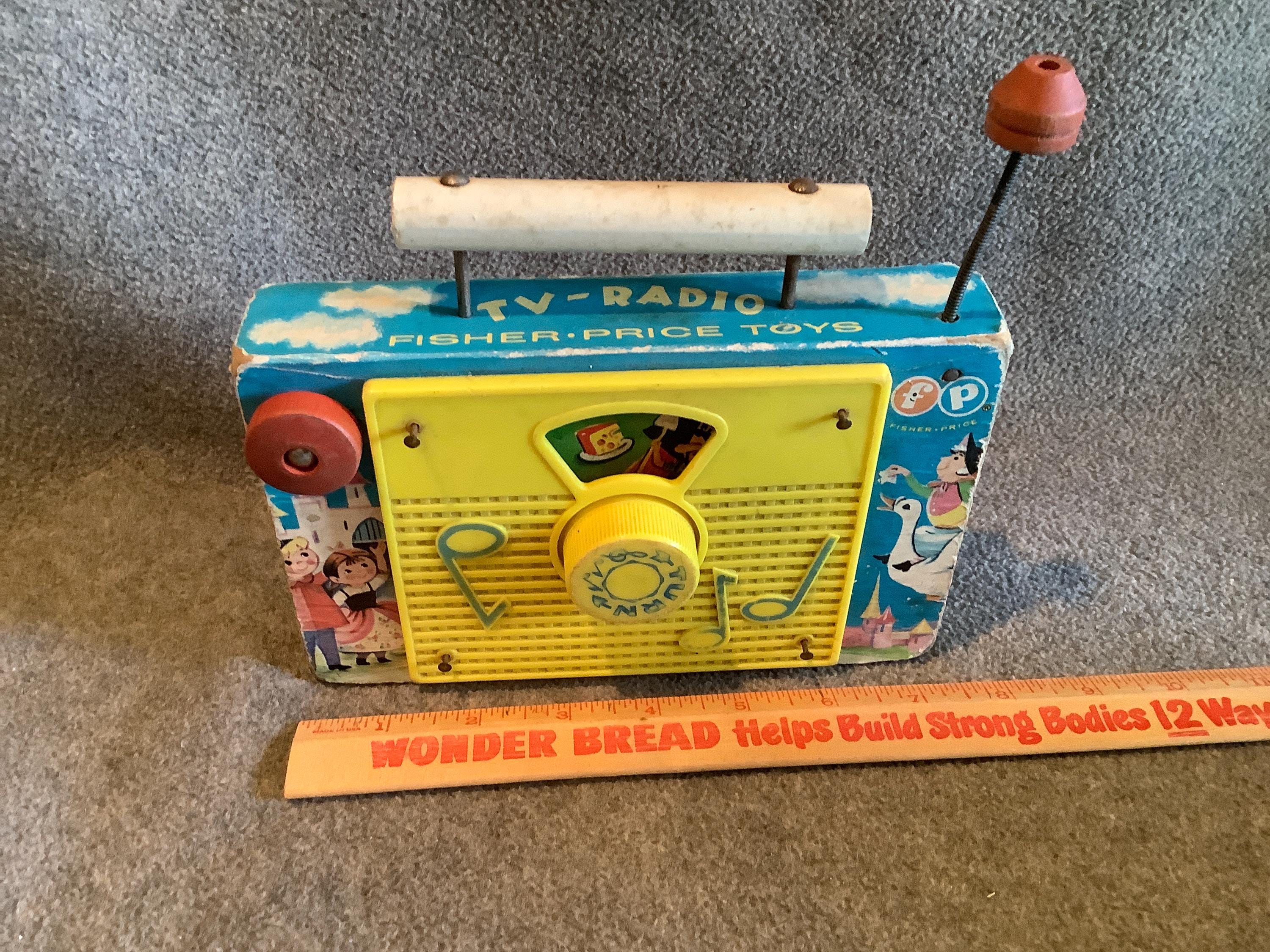 Original 1960s Fischer-price “tv-radio” Music Box Toy - Etsy