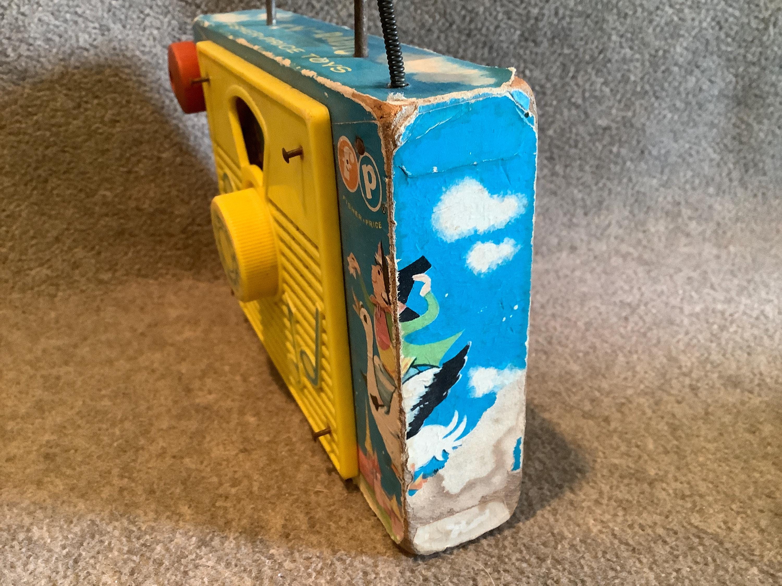 Original 1960s Fischer-price “tv-radio” Music Box Toy - Etsy
