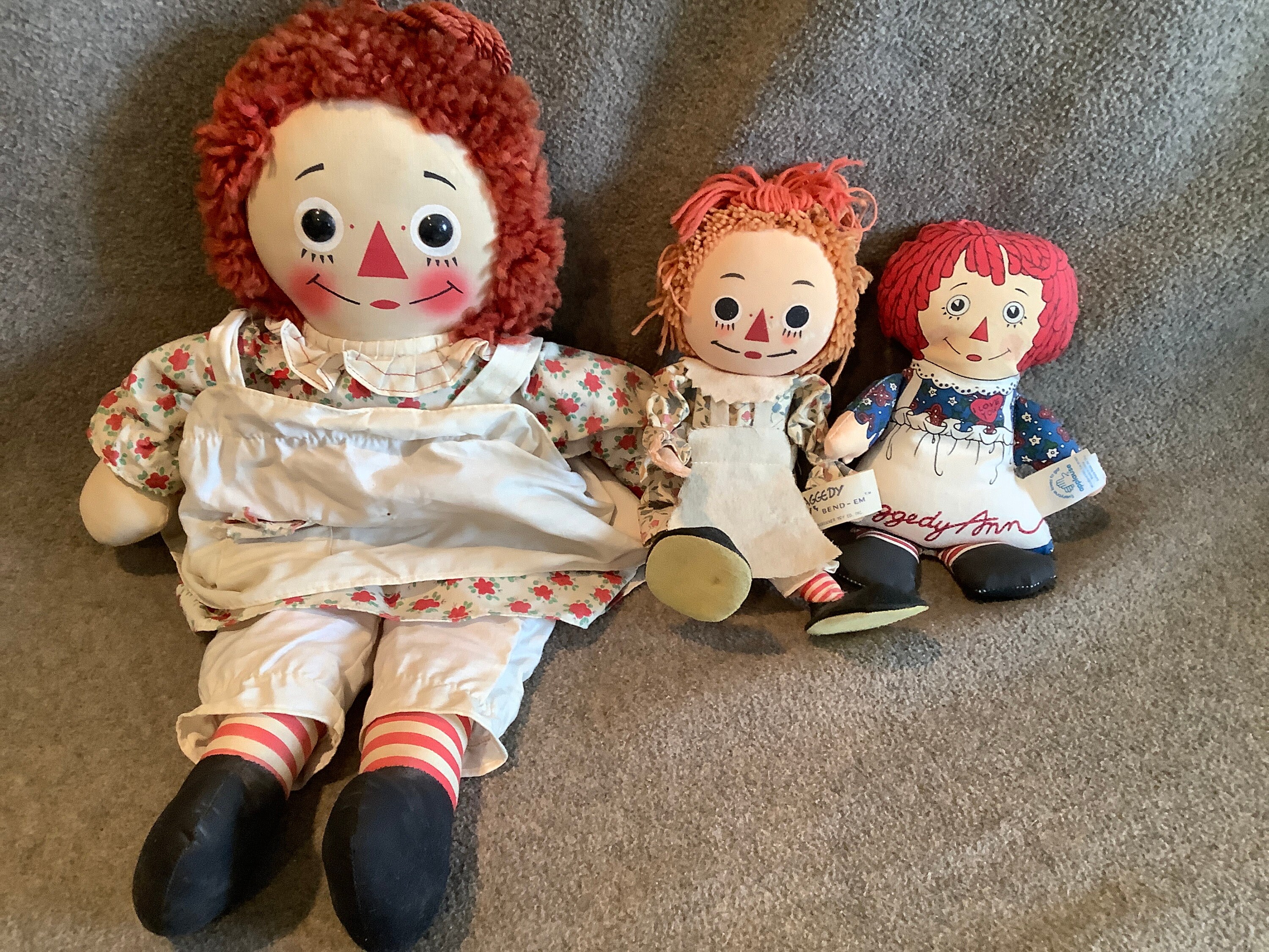 Raggedy Ann Dolls From Various Vintage Periods Etsy