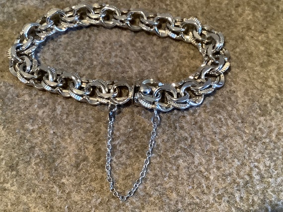 Wells Sterling Silver Chunky Chain Bracelet with … - image 6