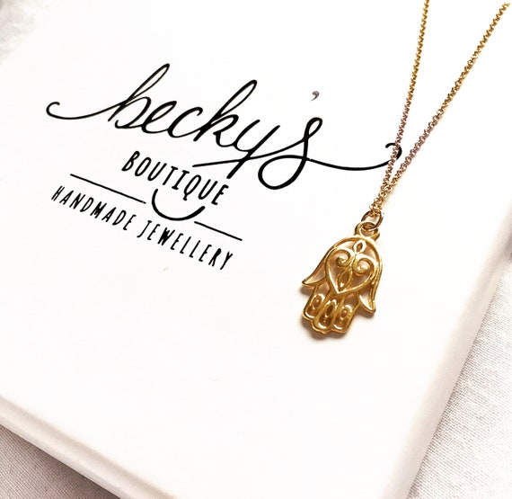 hamsa hand of fatima necklace