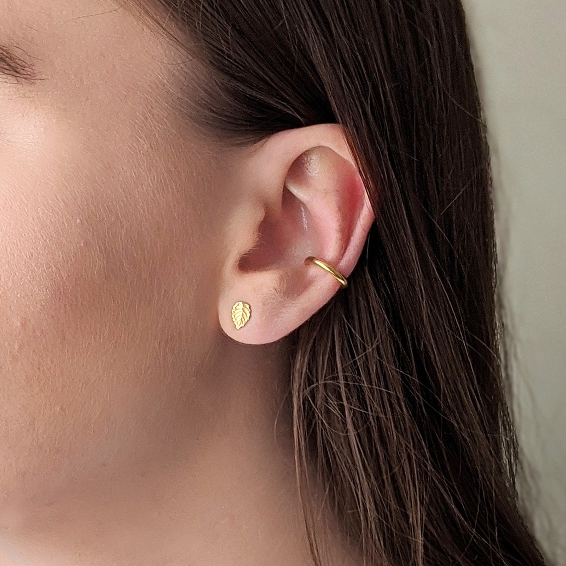 Gold Ear Cuff Gold Cuff Earring Gold Wrap Earring No Etsy