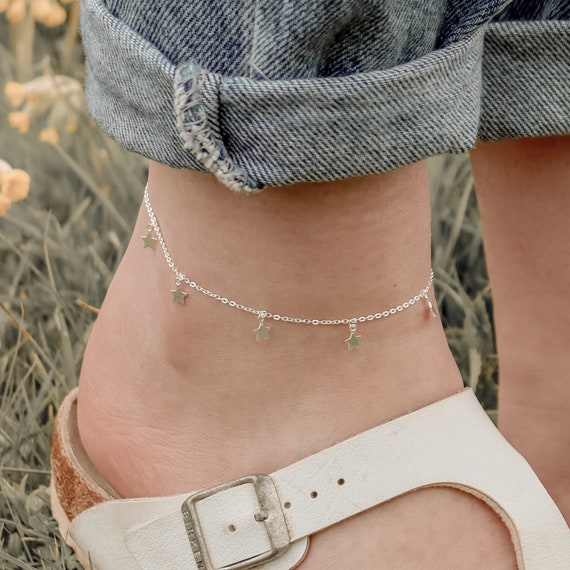 Shop Silver Designer Anklets Festive Wear Online at Best Price | Cbazaar