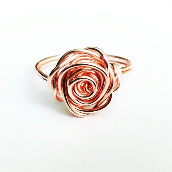 Self Defense Ring for Women Rose Flower Shape Ring Adjustable Open
