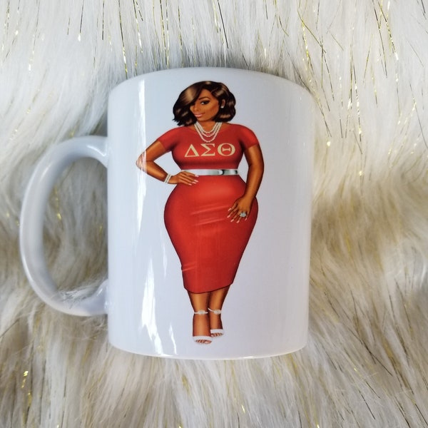 Sorority Drinkware - OES Mask White Mug