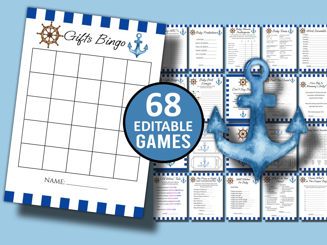 Shower Games Nautical Theme Baby Shower Centerpieces Under The Sea Baby  Shower Theme For Boy Blue Ocean Under The Sea, image size:1080x810