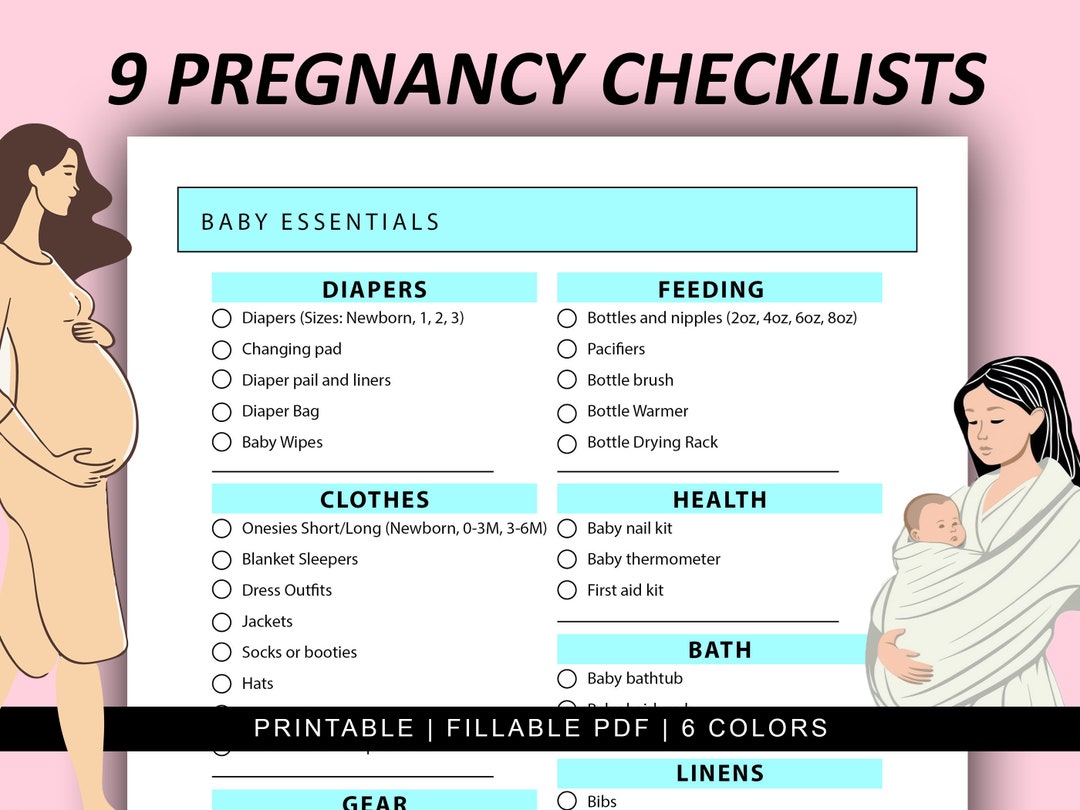 Baby Essentials Checklist Baby Pregnancy Trimester Checklist Pregnancy